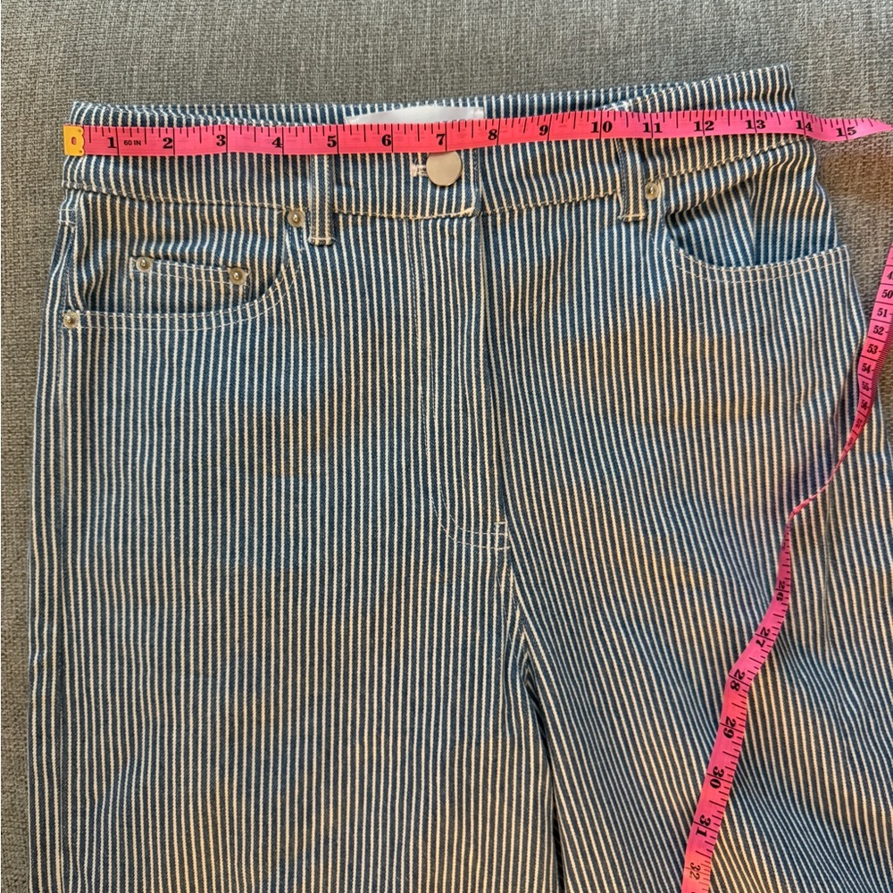 Remain Birger Christensen Blue Stripe Trouser - Picture 5 of 9